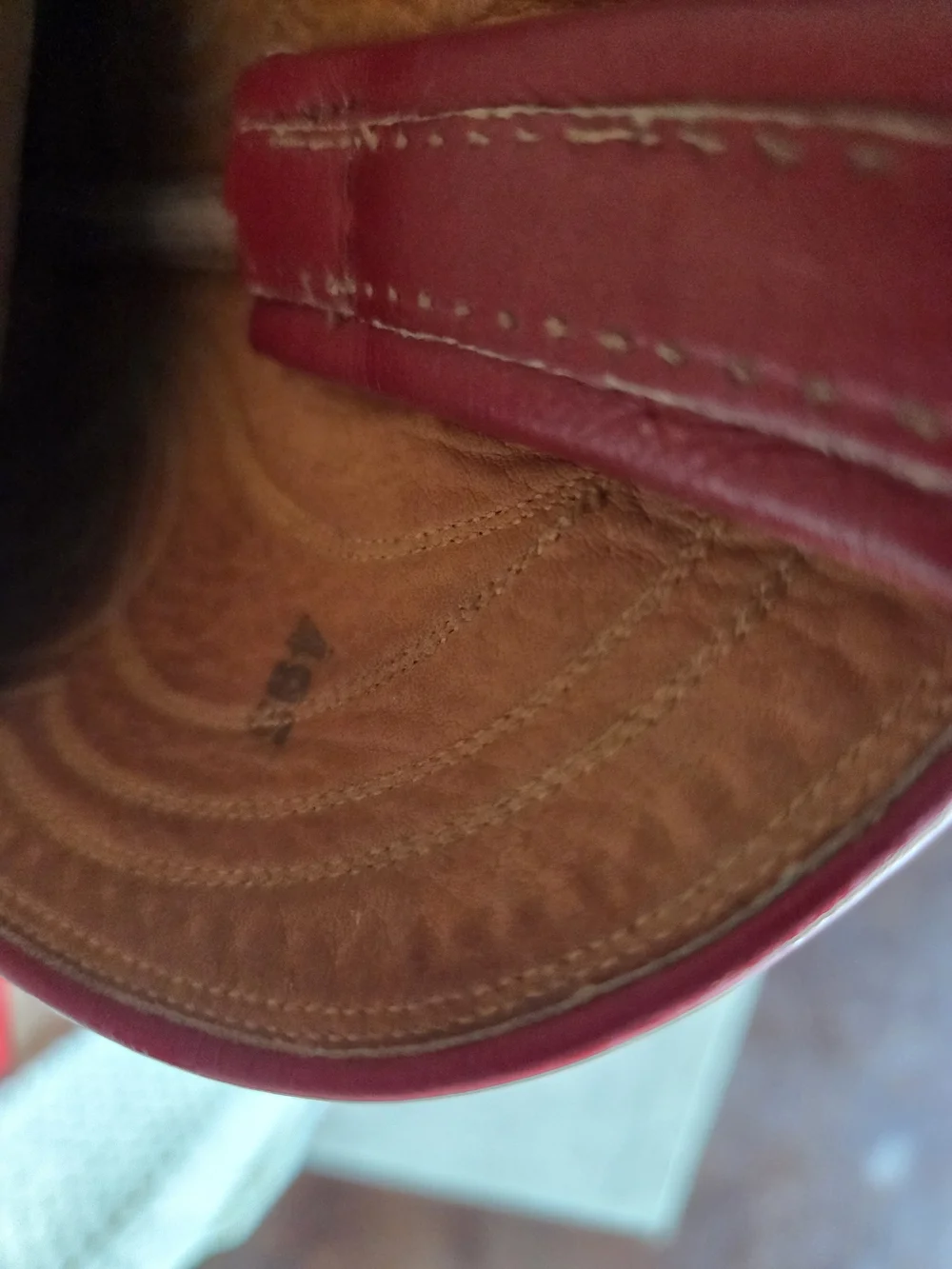 Leather Cowboy Boots in Red and Black